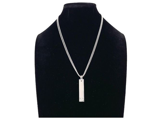 Collana Gucci Plate Double Ball Chain Argento - vista 6