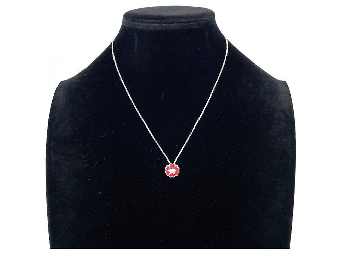 Tiffany & Co Collana Tiffany Crown of Hearts Argento Rosso - vista 6