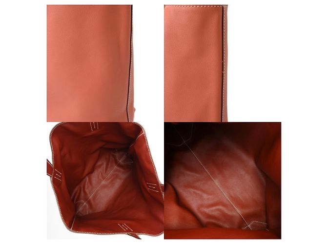 Hermès Borsa Tote HERMES Double Sens 45 Rosso Corallo - vista 10