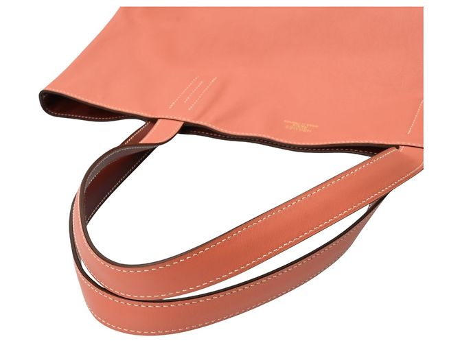 Hermès Borsa Tote HERMES Double Sens 45 Rosso Corallo - vista 6