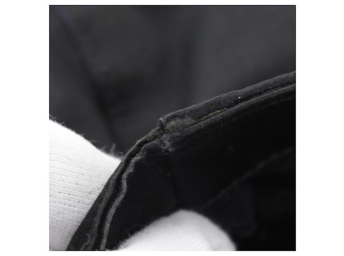 Borsa a tracolla Prada in raso nero con logo e frange - vista 8