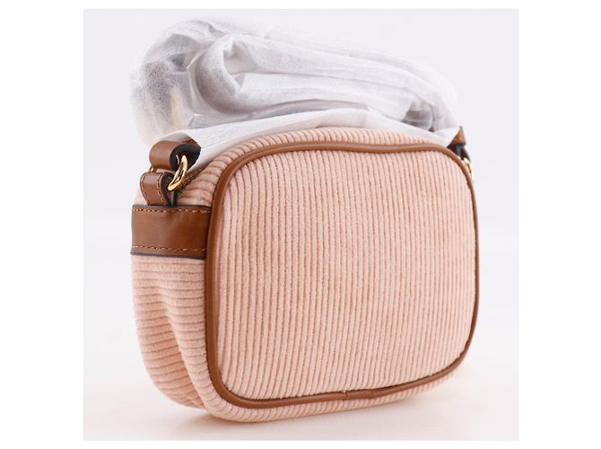 Borsa Camera Chloé in velluto a coste rosa - vista 3