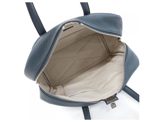 Hermès Hermes Victoria II Fourre-Tout 35cm Boston Bag Verde chiaro - vista 6