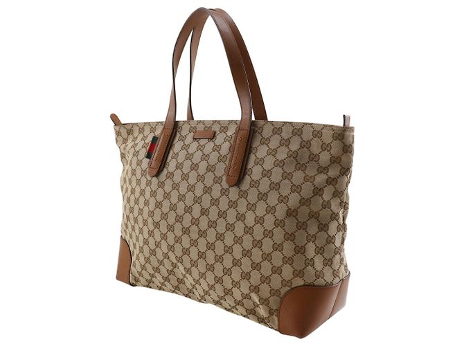 Borsa Tote Gucci Sherry Line Marrone - vista 2