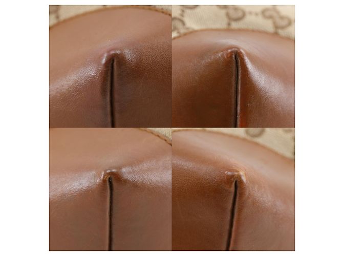 Borsa Tote Gucci Sherry Line Marrone - vista 4
