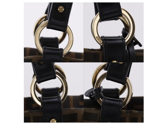 Fendi Zucca Leopard Tote Bag Braun - Ansicht 15