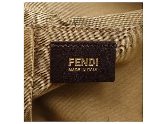 Fendi Zucca Leopard Tote Bag Braun - Ansicht 18