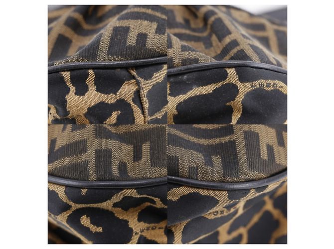 Fendi Zucca Leopard Tote Bag Braun - Ansicht 4