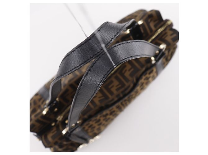 Fendi Zucca Leopard Tote Bag Braun - Ansicht 5