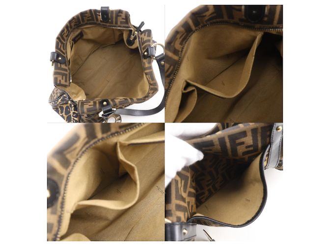 Fendi Zucca Leopard Tote Bag Braun - Ansicht 6