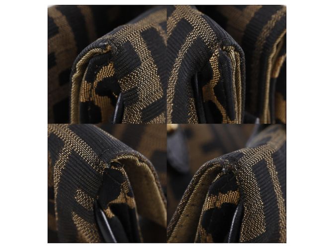 Fendi Zucca Leopard Tote Bag Braun - Ansicht 7