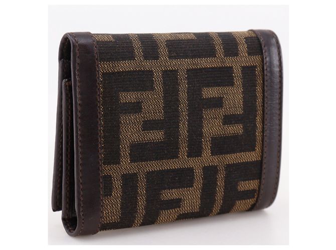 Fendi Zucca Tri-fold Wallet Braun - Ansicht 3
