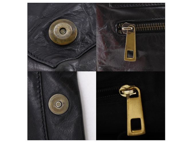 Borsa a tracolla Bally Trainspotting Nero Giallo - vista 12