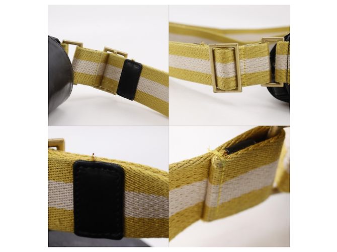 Borsa a tracolla Bally Trainspotting Nero Giallo - vista 16