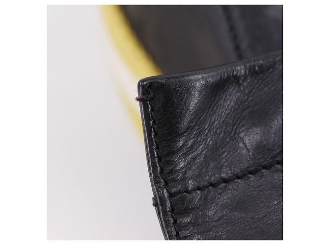 Borsa a tracolla Bally Trainspotting Nero Giallo - vista 9
