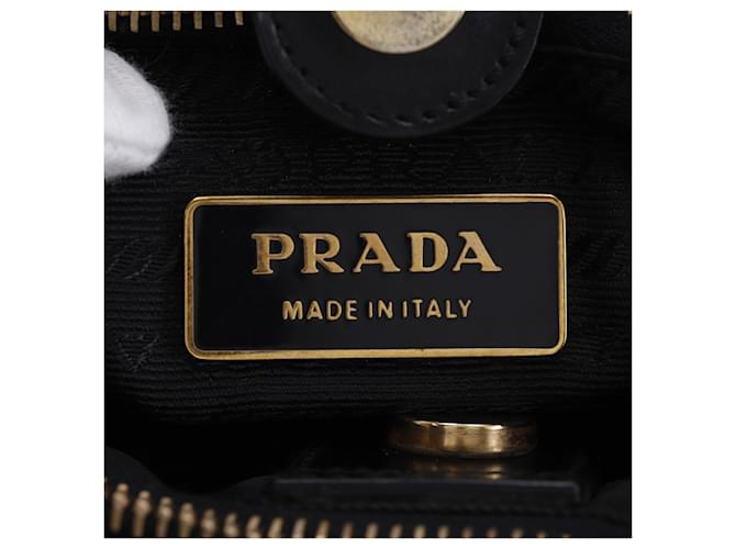 Borsa Tote in Nylon Nero Prada - vista 17