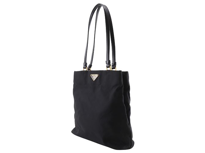 Borsa Tote in Nylon Nero Prada - vista 2