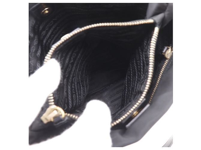 Borsa Tote in Nylon Nero Prada - vista 7