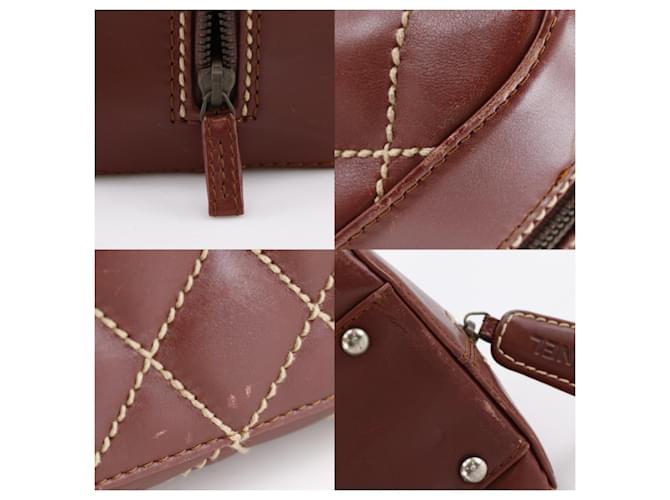 Borsa Chanel Wild Stitch Marrone Rosso - vista 10