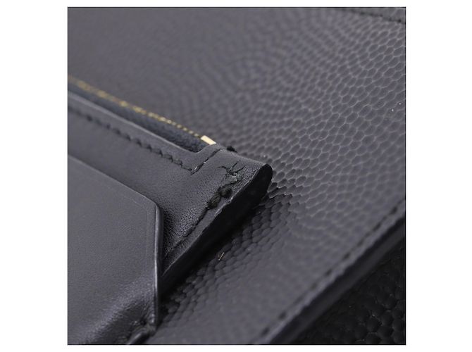 Bally Schultertasche aus schwarzem Leder - Ansicht 9