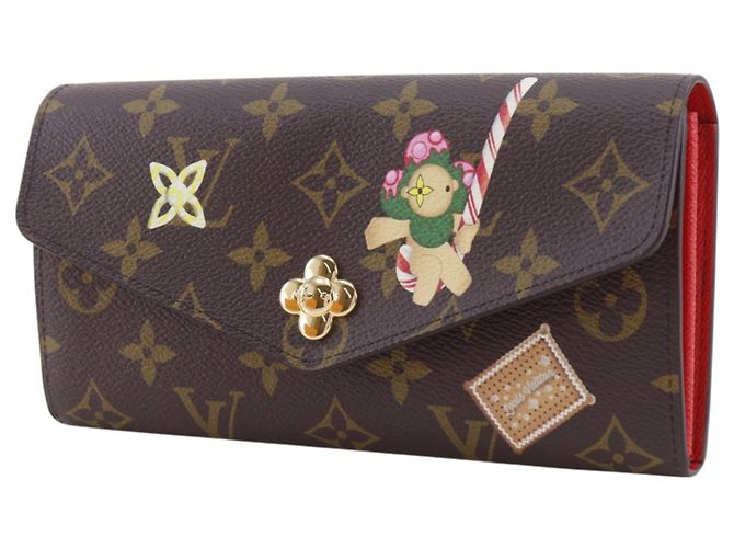 Sarah Louis Vuitton Monogram Long Wallet Braun - Ansicht 2
