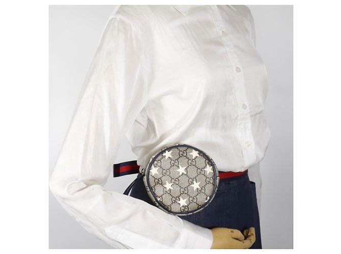 Marsupio per bambini Gucci Star Pouch Marrone - vista 15