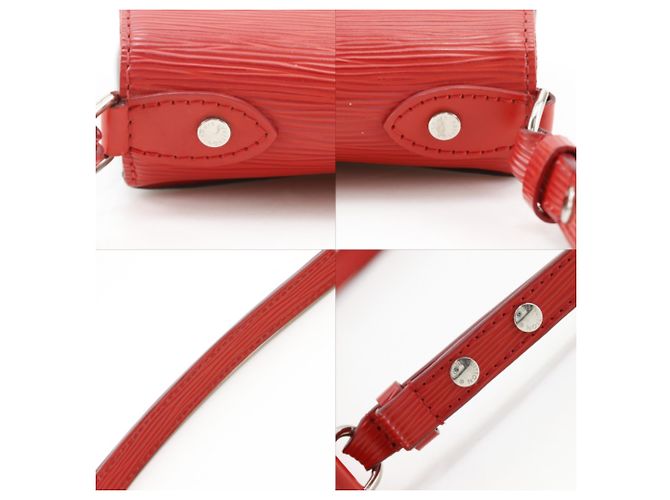 Borsa a Spalla Louis Vuitton Saint Michel Marrone Rosso - vista 13