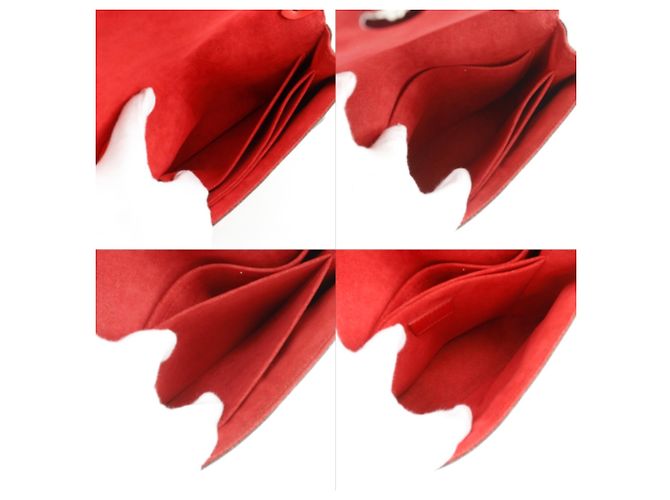 Borsa a Spalla Louis Vuitton Saint Michel Marrone Rosso - vista 6