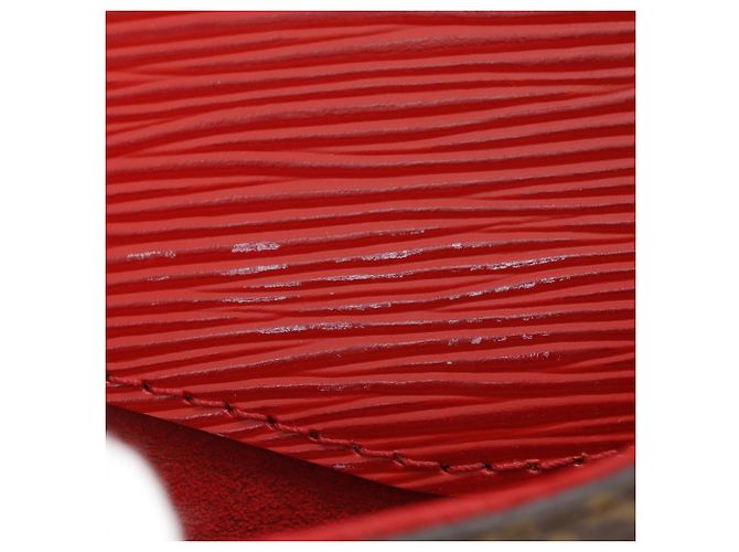 Borsa a Spalla Louis Vuitton Saint Michel Marrone Rosso - vista 9