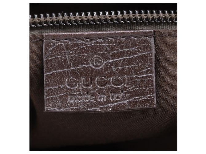 Borsa Tote Gucci GG Supreme Canvas Marrone - vista 17