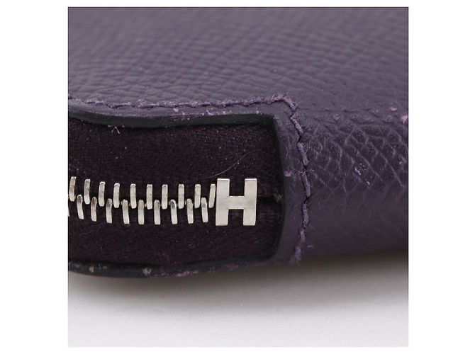 Monedero de cuero Epsom morado Hermès Púrpura - vista 10