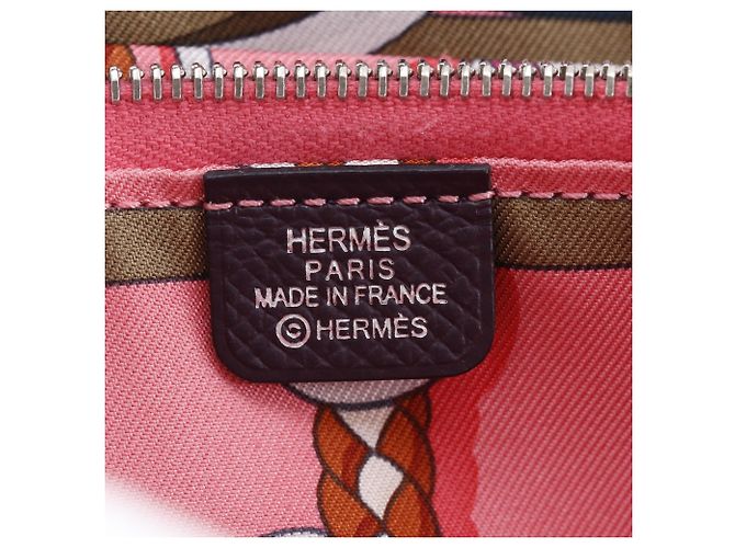 Monedero de cuero Epsom morado Hermès Púrpura - vista 15