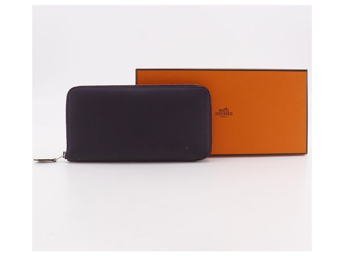 Monedero de cuero Epsom morado Hermès Púrpura - vista 17