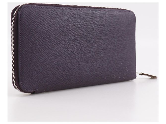 Monedero de cuero Epsom morado Hermès Púrpura - vista 3