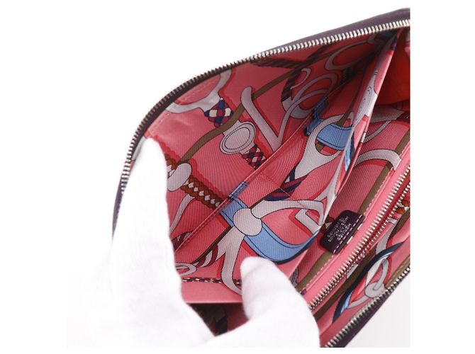 Monedero de cuero Epsom morado Hermès Púrpura - vista 5