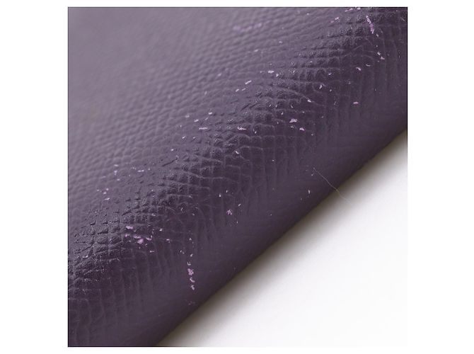 Monedero de cuero Epsom morado Hermès Púrpura - vista 7