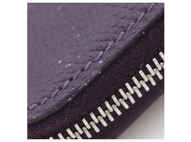 Monedero de cuero Epsom morado Hermès Púrpura - vista 8