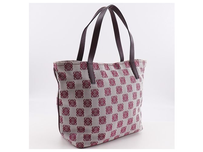 Borsa Tote Loewe Anagram Rosso - vista 3