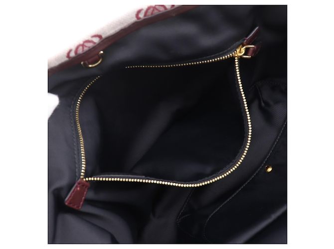 Borsa Tote Loewe Anagram Rosso - vista 7
