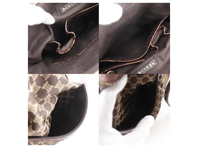 Céline Celine Macadam Muster Tote Bag Braun - Ansicht 7