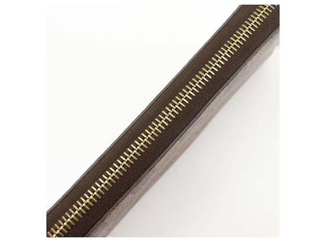 Louis Vuitton Zippy Wallet aus Damier Canvas Braun Damier ebene - Ansicht 11