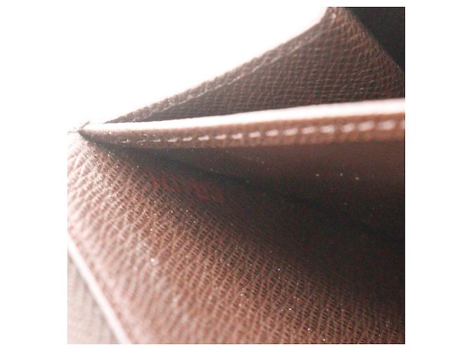 Louis Vuitton Zippy Wallet aus Damier Canvas Braun Damier ebene - Ansicht 14