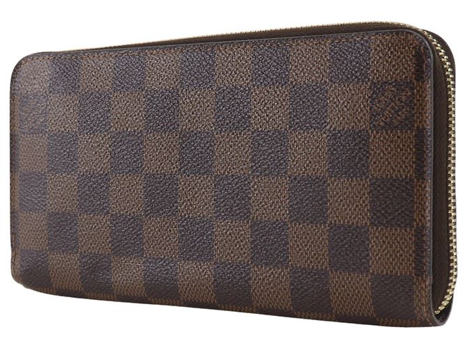 Louis Vuitton Zippy Wallet aus Damier Canvas Braun Damier ebene - Ansicht 2