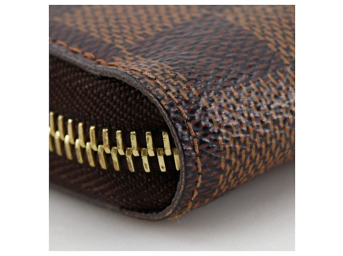 Louis Vuitton Zippy Wallet aus Damier Canvas Braun Damier ebene - Ansicht 4