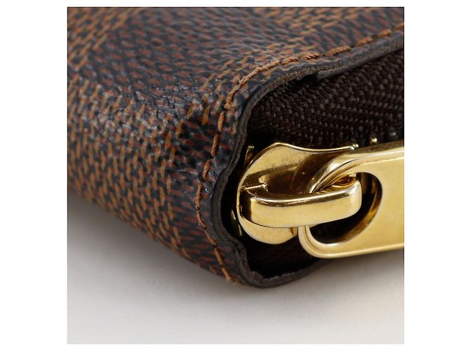 Louis Vuitton Zippy Wallet aus Damier Canvas Braun Damier ebene - Ansicht 5