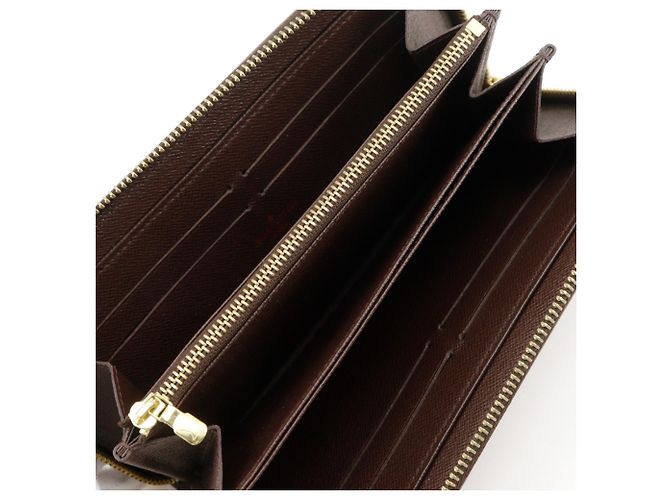 Louis Vuitton Zippy Wallet aus Damier Canvas Braun Damier ebene - Ansicht 6