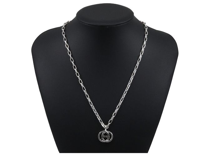 Collar Gucci Interlocking G Plata - vista 2