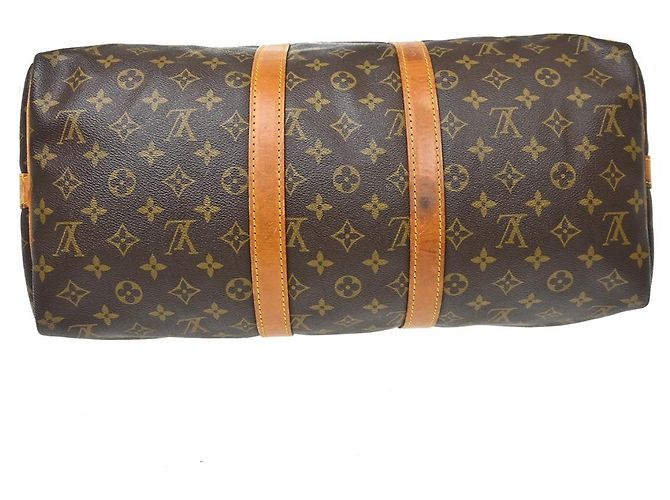 Louis Vuitton Keepall Bandouliere Monogram Canvas 45 Marrone - vista 7