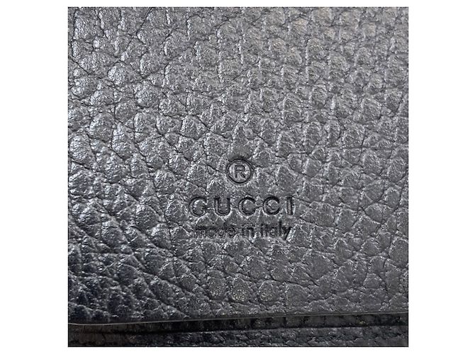 Gucci GG Marmont Leder-Schlüsselanhänger Schwarz - Ansicht 6