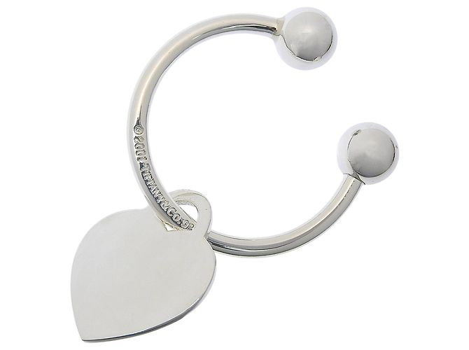 Portachiavi Tiffany & Co. in argento sterling 925 con ciondolo a cuore - vista 2